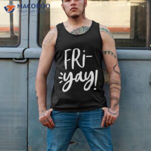 friyay shirt math teacher weekend back to school funny gift tank top 2