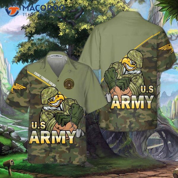 Front Toward Enemy U.s. Army Hawaiian Shirt, Proud Veteran Shirt: Best Gift For Veterans