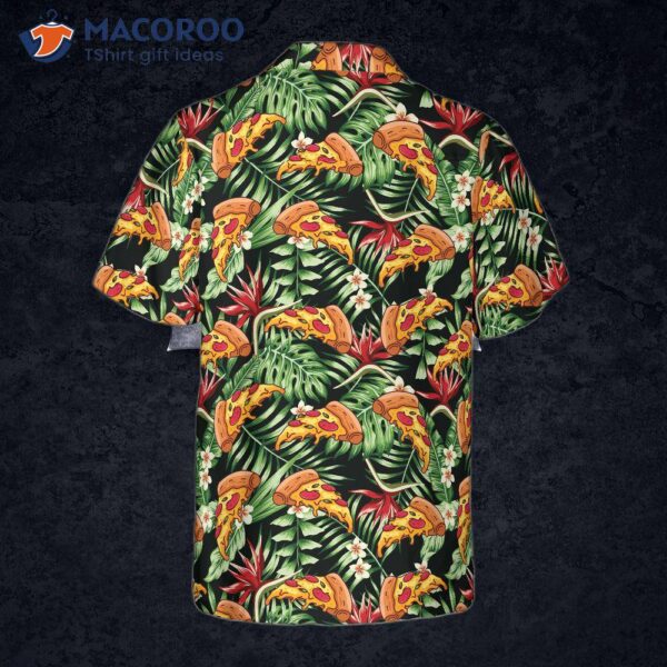 “funky Tropical Pizza ‘s Hawaiian Shirt”