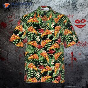 funky tropical pizza s hawaiian shirt 2
