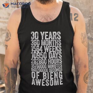 funny 30th birthday shirt old meter 30 year gifts tank top