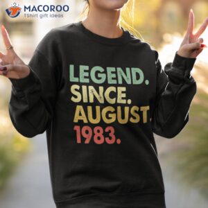 funny 40 year old august 1983 vintage retro 40th birthday shirt sweatshirt 2