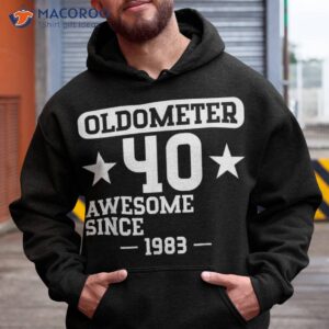 funny 40th birthday shirt 1983 retro oldometer awesome hoodie