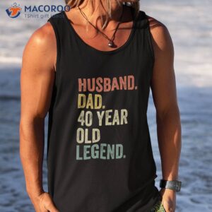 funny 40th birthday shirts for gifts vintage dad 1980 shirt tank top