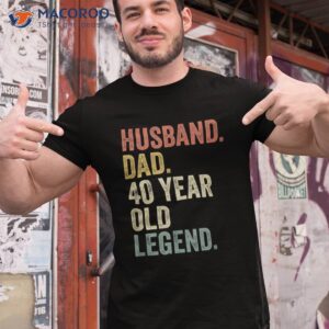 Funny 40th Birthday Shirts For Gifts Vintage Dad 1980 Shirt