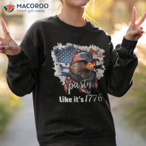 funny 4th of july american flag and eagle cool july shirt sweatshirt 2