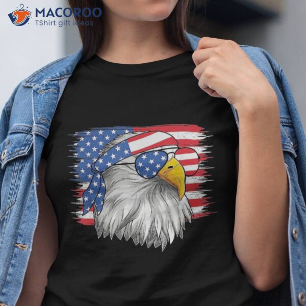 Funny 4th Of July American Flag Patriotic Eagle Usa Shirt