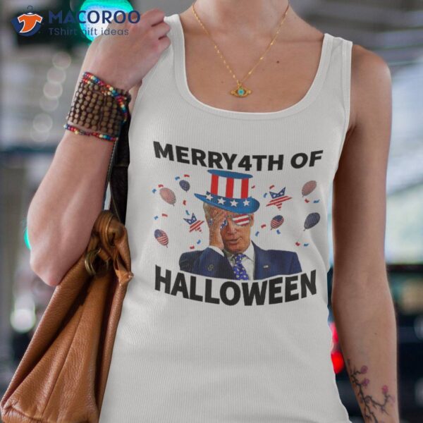 Funny 4th Of July Happy Halloween Confused 2023 Shirt
