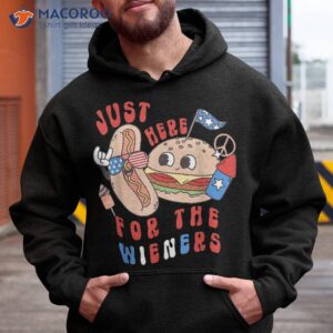 funny 4th of july i m just here for the wieners sausage shirt hoodie