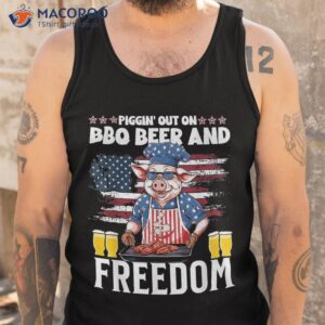 funny 4th of july pig grilling bbq party barbecue grill shirt tank top