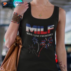 funny 4th of july shirt milf man i love fireworks usa flag tank top 4