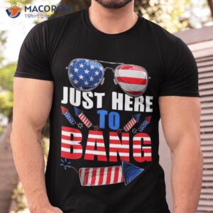 Funny 4th Of July Usa Sunglasses Fireworks Bang Patriotic Shirt