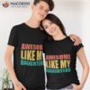 Funny Awesome Like My Daughter Fathers Day Dad Shirt