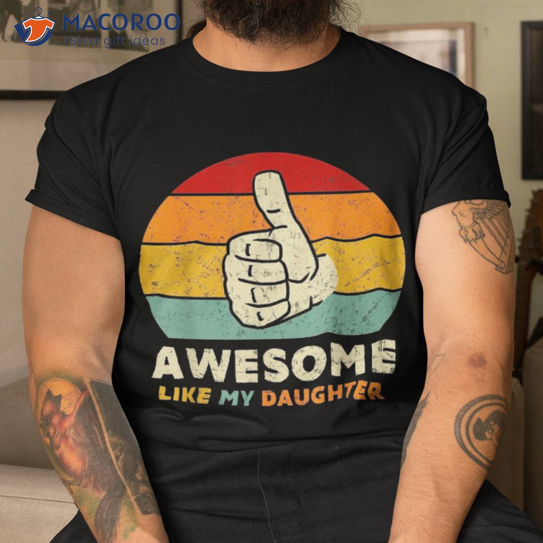 Funny Awesome Like My Daughter Fathers Day Dad Shirt