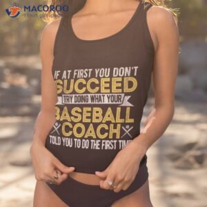 Funny Baseball Coach Team Retro Shirt