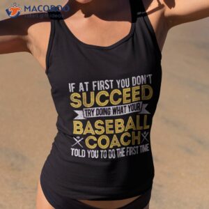 funny baseball coach team retro shirt tank top 2