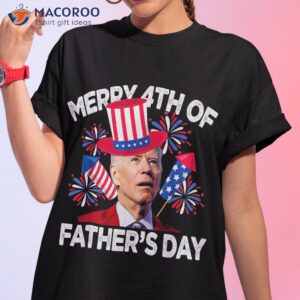 Funny Biden Glasses Merry 4th Of Fathers Day July Shirt