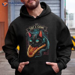 funny black cat gaming taco shirt hoodie