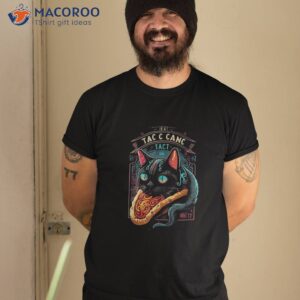 Funny Black Cat Gaming Taco Shirt