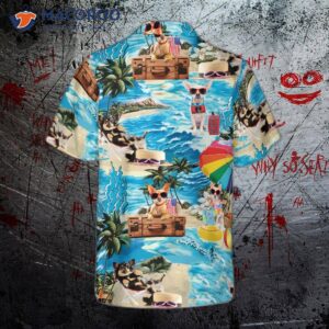 funny chihuahua beach hawaiian shirt 1