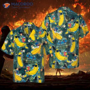 funny chill tropical banana hawaiian shirt 0