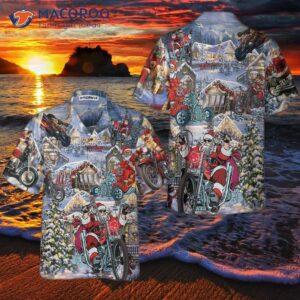 funny christmas santa claus racing hawaiian shirt unique gift for 2