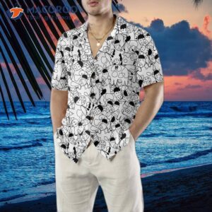 funny cow doodle pattern hawaiian shirt shirt for and print 4