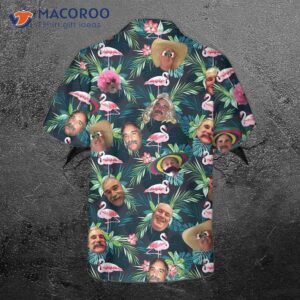 funny custom printed flamingo hawaiian shirt 1
