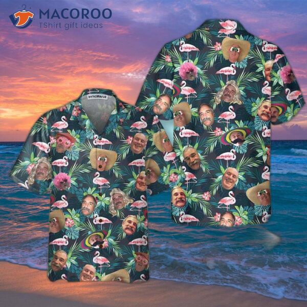 Funny Custom-printed Flamingo Hawaiian Shirt