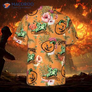 Funny Custom Shipyard Pumpkinhead Logo Hawaiian Shirt