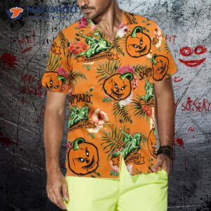 funny custom shipyard pumpkinhead logo hawaiian shirt 3