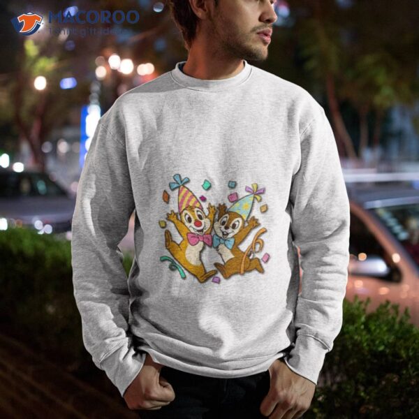 Funny Dancing Birthday Chip And Dale Disney Shirt