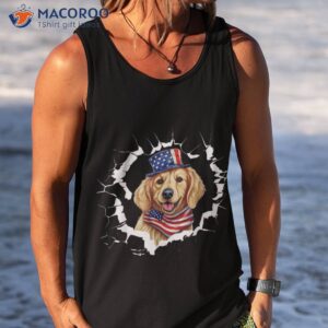 funny dog 4th july usa flag dog lover dad gift for father shirt tank top