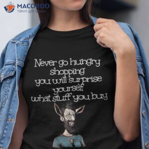 Funny Donkey Man For Shopping Quotes Lovers Shirt