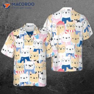 funny french bulldog hawaiian shirt 0