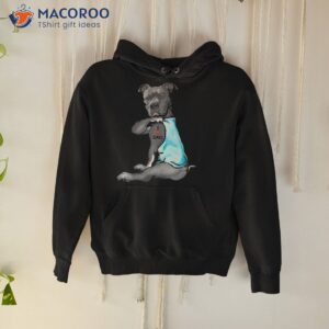 funny gifts dog pitbull i love dad tattoo gift shirt hoodie