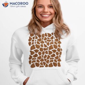 funny giraffe pattern lazy halloween costume shirt hoodie 1