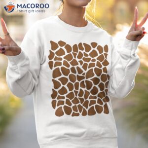 funny giraffe pattern lazy halloween costume shirt sweatshirt 2