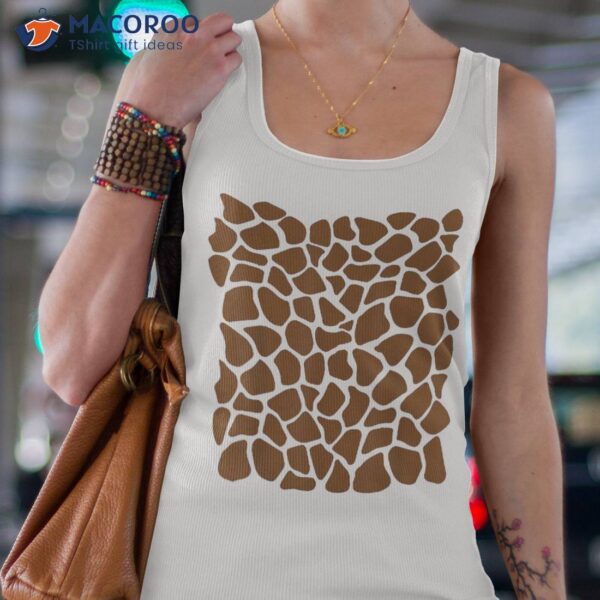 Funny Giraffe Pattern Lazy Halloween Costume Shirt