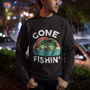 funny gone fishing bass fish kid boy toddler shirt sweatshirt