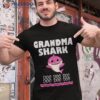 Funny Grandma Shark Shirt Gift For Tee