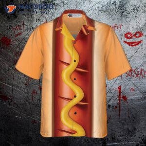 Funny Halloween Hot Dog Costume Hawaiian Shirt