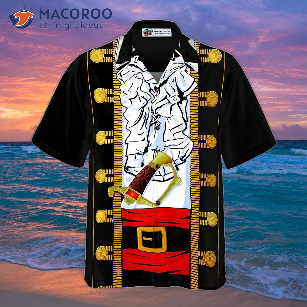 Pirate Costume Hawaiian Shirt, Cool Pirate Shirt For Adults