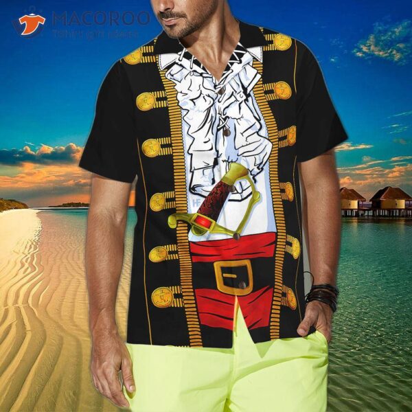 Funny Halloween Pirate Costume Hawaiian Shirt