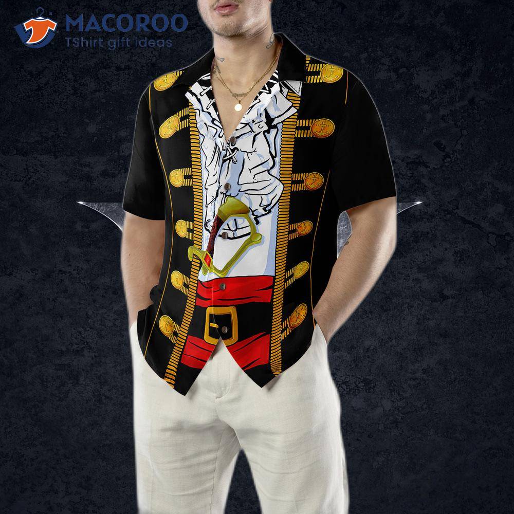 Pirate Costume Hawaiian Shirt, Cool Pirate Shirt For Adults