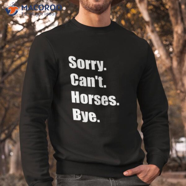 Funny Horse Gift For Boys Girls Shirt