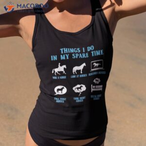 funny horse lover equestrian rider girl quotes graphic shirt tank top 2