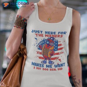 funny hot dog i m just here for 4ht of july sunglasses shirt tank top 4