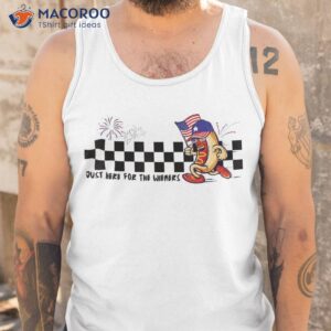 funny hot dog i m just here for the wieners 4th of july shirt tank top 3