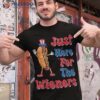 Funny Hot Dog I’m Just Here For The Wieners 4th Of July Shirt